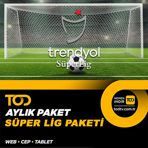 TOD Süper Lig 1 Aylık Paket (Web, Cep, Tablet)