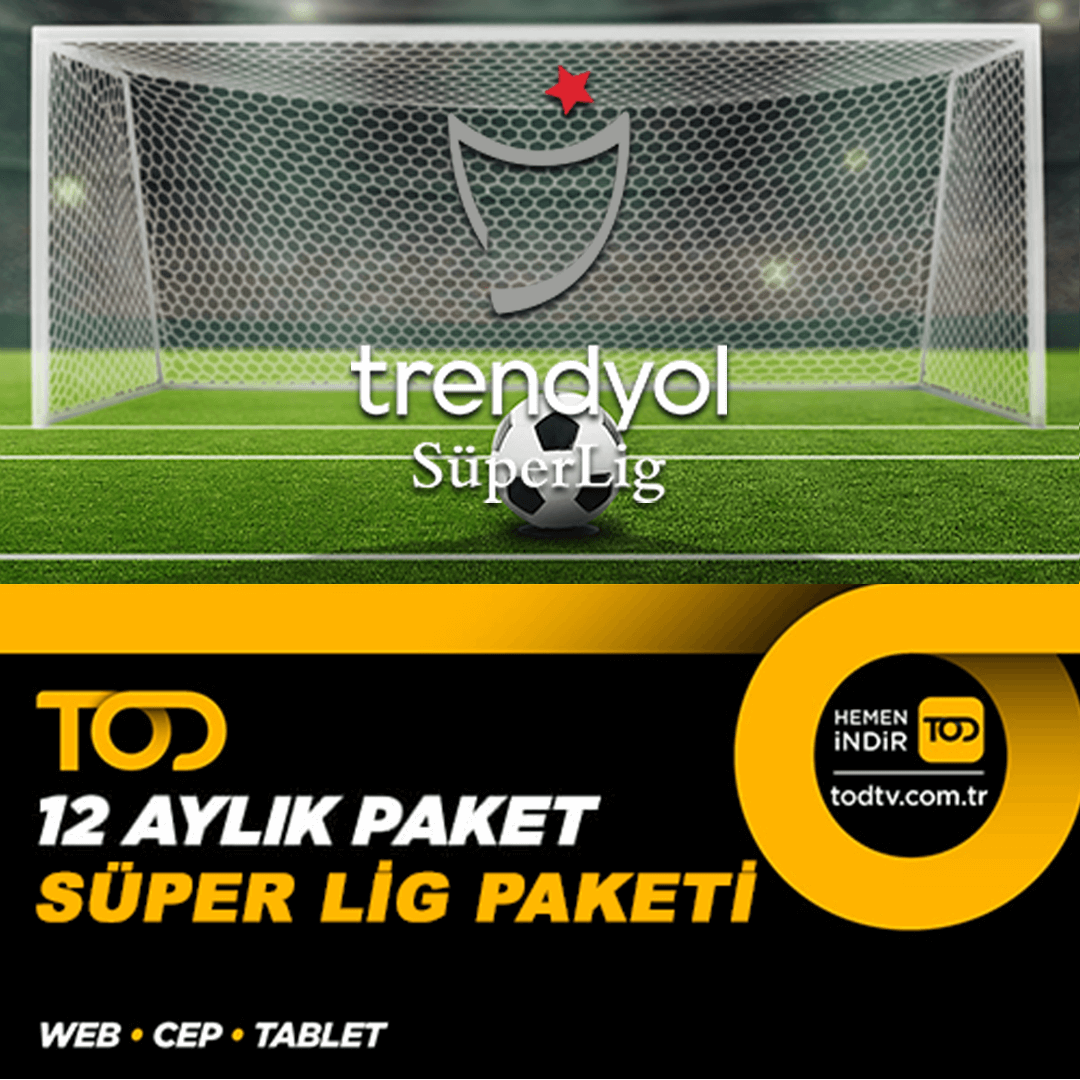 TOD Süper Lig 12 Aylık Paket (Web, Cep, Tablet)